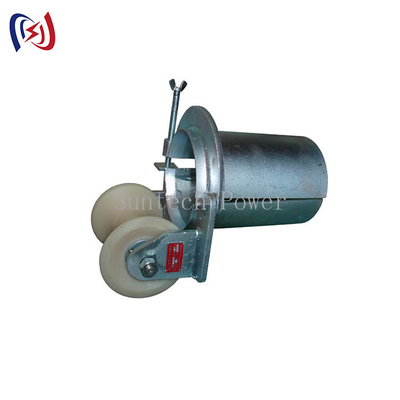 Rodillo de tierra de Stringing Tools Cable del conductor bloqueable de la rueda
