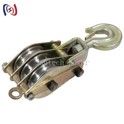 30kn conductor Stringing Tools Steel que alza la polea del bloque de los trastos para levantar