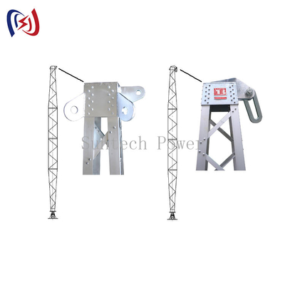 Aleación de aluminio Gin Pole Tower Erection Tools eléctrico