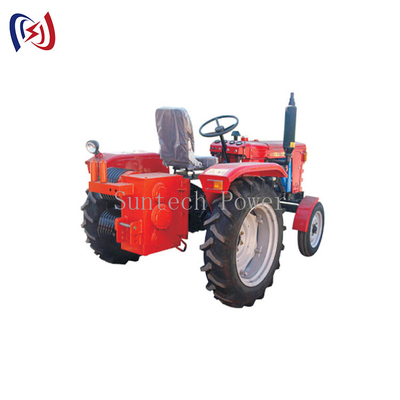 Torno arrastrado por tractor del tambor doble, máquina del torno de motocultor
