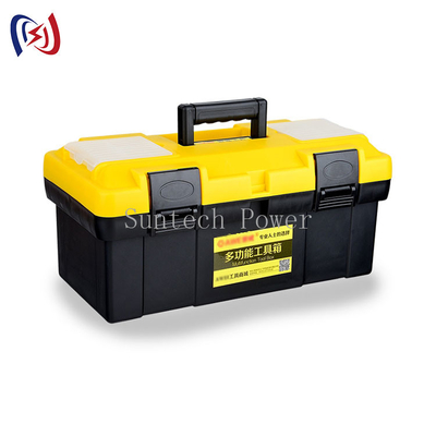 Caja de herramientas de plástico para el hogar de hardware grande pequeña media portátil