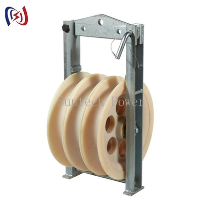 Bloques de poleas de tendido de conductores agrupados de transmisión triple de 508 mm