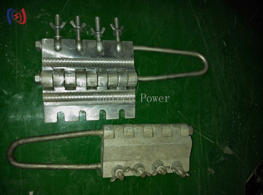 Tipo de perno anti torsión de acero de la cuerda agarre de cuerda conductor de cuerda Come Along pinza