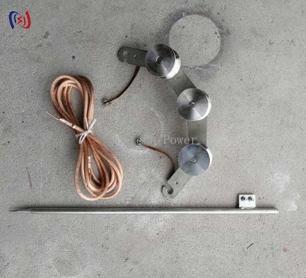 Cable de puja con gancho y bloque de tierra para cables de cable de conductor / cable de acero