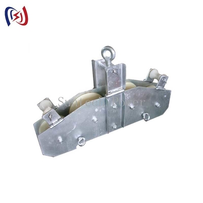 Bloque combinado de cuatro hebras de cable de fibra óptica Bloque de polea OPGW Cuadrante Bloque Tipo combinado