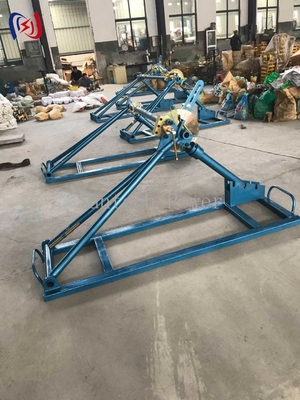 Un soporte de bobina de cable desmontable de 10 toneladas de capacidad, marco resistente a la corrosión para proyectos de subestaciones y transmisiones.