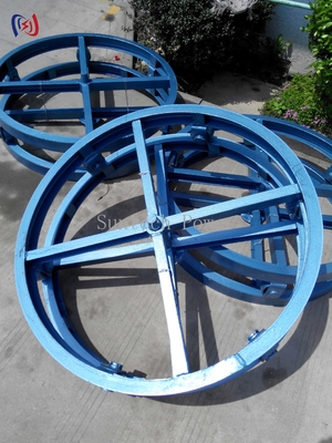 El soporte vertical del carrete del cable hidráulico tiene una capacidad de 7 toneladas de carga pesada base giratoria de 360 grados para el despliegue de cables de energía y telecomunicaciones