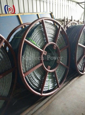 Cable de acero trenzado antitorsión    Cables galvanizados de alta resistencia para la construcción de líneas eléctricas