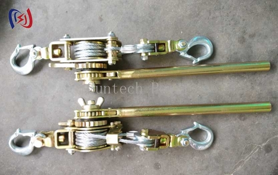 Tractor de cables de trinquete Apricador de acero Construcción no resbaladiza agarre ajustable mandíbula para hilo de cuerda de alambre