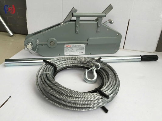 Polipasto de cable de acero de alta resistencia con manija, capacidad de 5 toneladas, operación manual de palanca para construcción y elevación industrial
