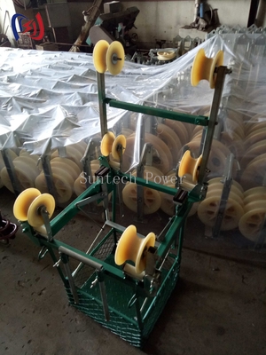 Trolley de inspección de cuádruples conductores para líneas de transmisión de ultraalta tensión