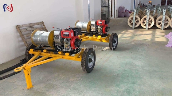 Cabrestante de tracción de cable de 5T de alta resistencia para la instalación de cableado subterráneo y aéreo