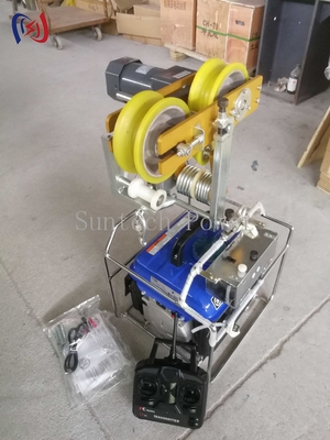 Máquina de tracción automática de 35 kg de capacidad para la instalación de tuberías de cable.