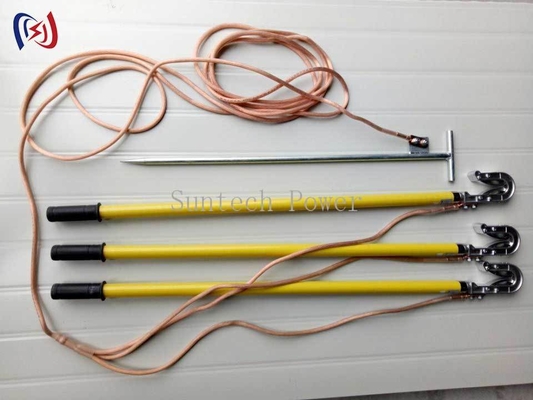 Cable de conexión a tierra de alta resistencia con abrazadera de cobre para seguridad eléctrica