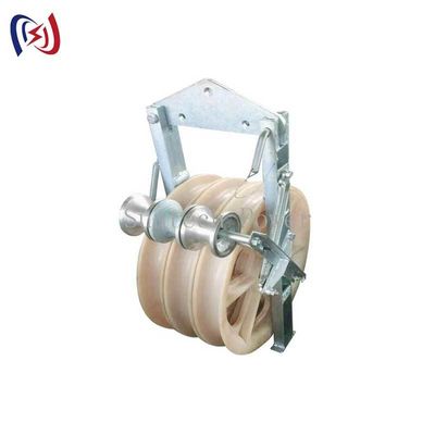 Bloque de poleas de puesta a tierra para tendido de cables, sistema de tendido de conductores de alta eficiencia para redes eléctricas​