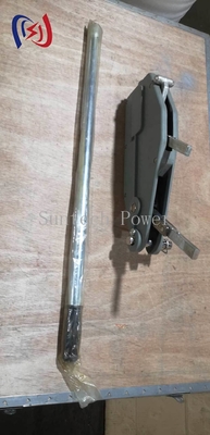 Elevador de cuerda de alambre de aluminio compacto con mango telescópico para espacios reducidos