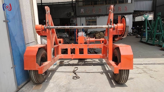 Trailers de carretillas de cable de carga pesada 20T Capacidad para transporte industrial