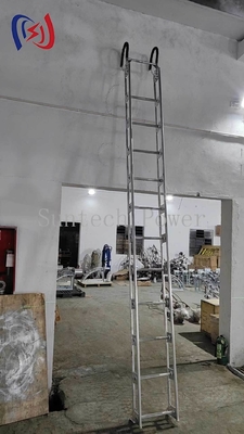 Escalera de aleación de aluminio 2.5-7M 150KG Capacidad industrial