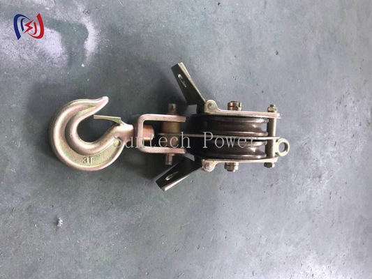Aparejo de elevación de doble polea con apertura lateral, carga de 30-100KN