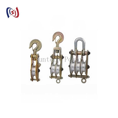 Polipasto de polea de aluminio para tendido de conductores, carga 10-100KN