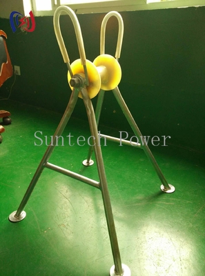 Rodillo de cable elevado de tubería de acero de alta resistencia, capacidad de carga 5KN