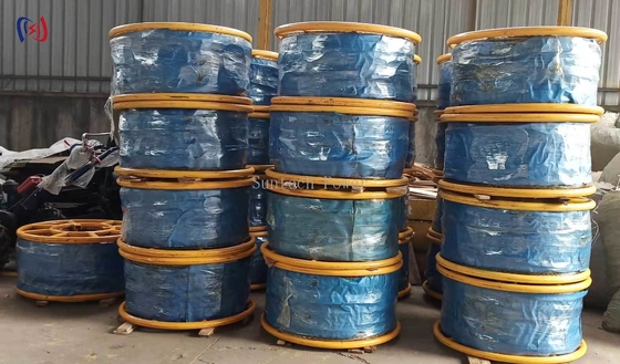 Cable de acero trenzado anti-torsión de 9-42mm para construcción de líneas eléctricas