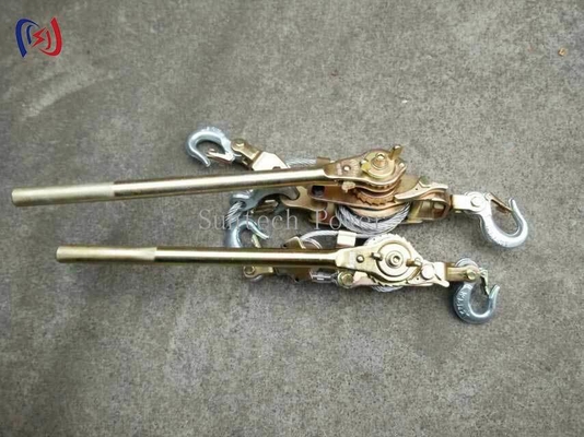 Tensor de alambre retráctil con trinquete 10-30KN para la construcción de líneas eléctricas