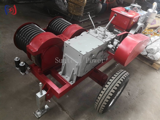 6.3-9KW Gancho de tambor doble para la construcción de líneas eléctricas JJCS-50J