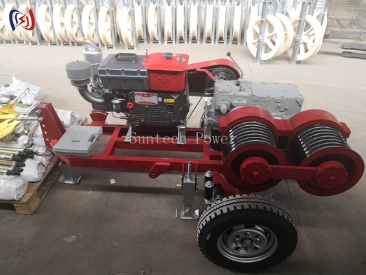 6.3-9KW Gancho de tambor doble para la construcción de líneas eléctricas JJCS-50J