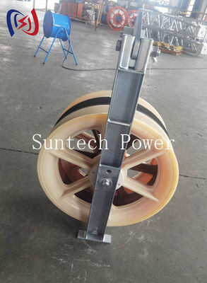 Bloque de tendido de conductor de alta resistencia serie 660 con dimensiones de polea personalizables y un año de vida útil