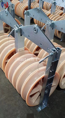 Polea de tendido de conductor serie 1040 para trabajo pesado con carga nominal de 5kn-150kn y vida útil de un año