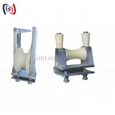 Polea de tendido de conductor de alta tensión con polea de nailon y dimensión de polea personalizada para aplicaciones de líneas eléctricas aéreas