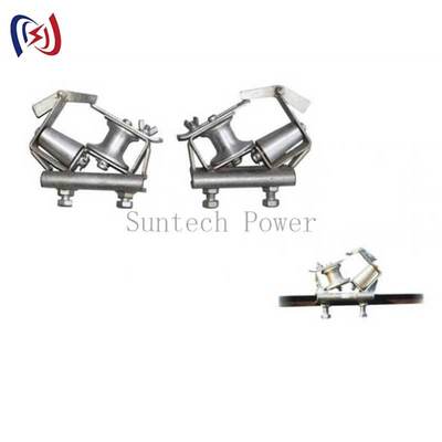 Bloque de tendido de conductor duradero con radio de curvatura R570 y dimensión de polea personalizada para un año de vida útil