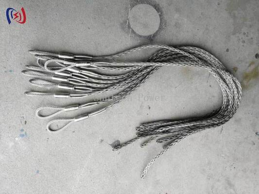 Juntas de calcetín de malla OPGW confiables con 7-22 mm de diámetro de cable, carga nominal de 10-25KN y resistentes a la corrosión para empalmes seguros de líneas de transmisión