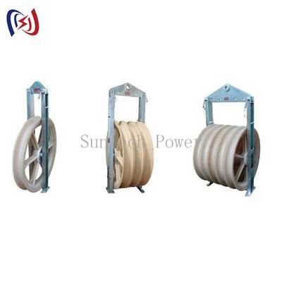 Bloque de ensamblaje de la serie 822 de carga pesada con malla de nylon MC para la instalación de conductores de líneas de transmisión de alta capacidad