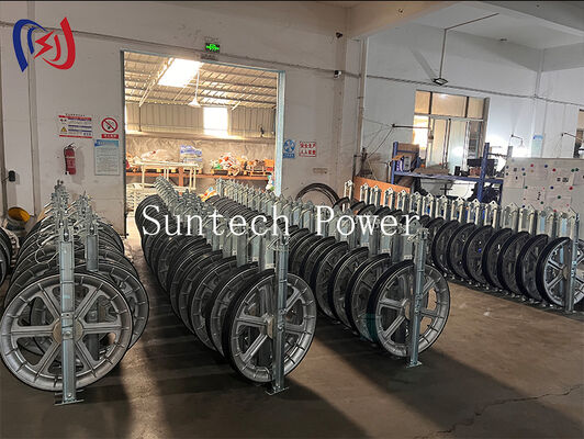 Bloque de ensamblaje de la serie 822 de carga pesada con malla de nylon MC para la instalación de conductores de líneas de transmisión de alta capacidad