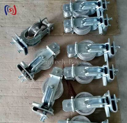 Skyward Three Purpose Stringing Block with 20KN Rated Load, Three Operational Modes, and Aluminum Sheave for Overhead Line Installation