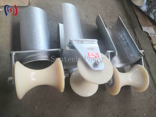 Rodillo de protección de entrada de cables de la serie D con diámetro de tubo de 80-200 mm para el tirón de cables resistentes a la corrosión y a baja fricción