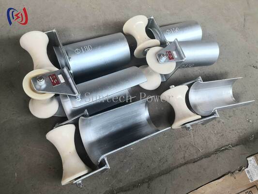 Rodillo de protección de entrada de cables de la serie D con diámetro de tubo de 80-200 mm para el tirón de cables resistentes a la corrosión y a baja fricción