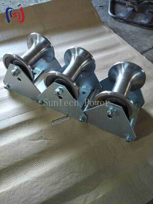 Rodillo de cabecera de cable de carga nominal profesional de 10-20KN con construcción de polietileno duradero resistente a la corrosión para la protección de la entrada de la alcantarilla