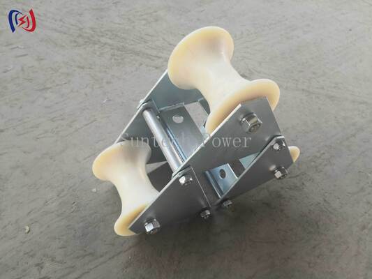 Rodillo de cabecera de cable de carga nominal profesional de 10-20KN con construcción de polietileno duradero resistente a la corrosión para la protección de la entrada de la alcantarilla