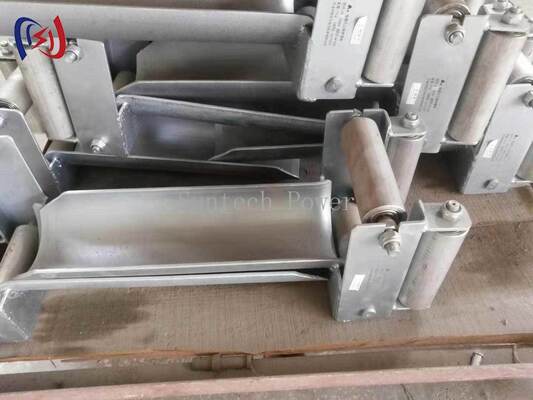 Roller de cable enmarcado profesional con diámetro máximo del cable de 180 mm, carga nominal de 20KN y diseño resistente a la corrosión para instalación subterránea