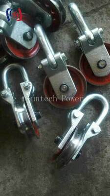 Bloque de puntos de elevación profesional con carga nominal de 50-80KN y diámetro de la vaina de 160-190 mm para elevación segura de la torre de transmisión