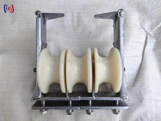 Bloque de ensamblaje de tres haces de carga pesada para la instalación de conductores en paquete con carga nominal de 5KN