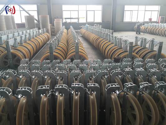 Professional Helicopter Stringing Block with Φ508×75 Sheave and 1-5 Sheaves for Aerial Conductor Installation