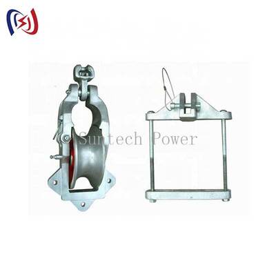Bloque de cuerda universal con un diámetro de malla de 178x76 mm y una carga nominal de 10KN para la instalación versátil de conductores aéreos