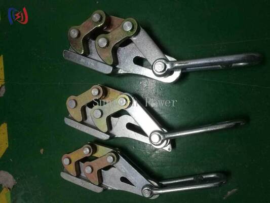 Soportador profesional de alambre de tierra de doble cámara con carga nominal de 10-30KN para alambres de 11-15mm y sujeción resistente a la corrosión Come Along