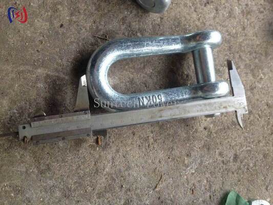 Grillete de alta resistencia con carga nominal de 10-300KN para equipos eléctricos pesados y elevación resistente a la corrosión