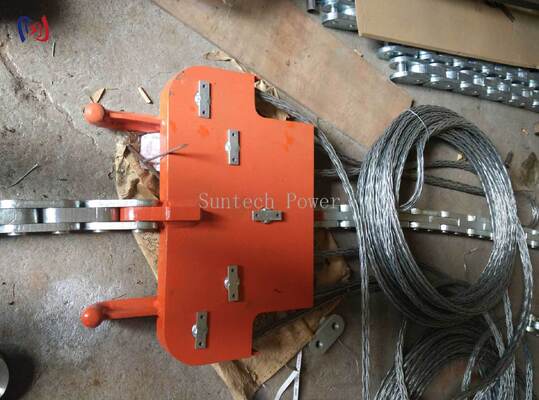 Placa de cabeza profesional para cuatro conductores en haz con carga nominal de 130-320KN para geometría cuadrada precisa y amortiguación superior