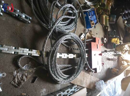 Placa de cabeza profesional para cuatro conductores en haz con carga nominal de 130-320KN para geometría cuadrada precisa y amortiguación superior